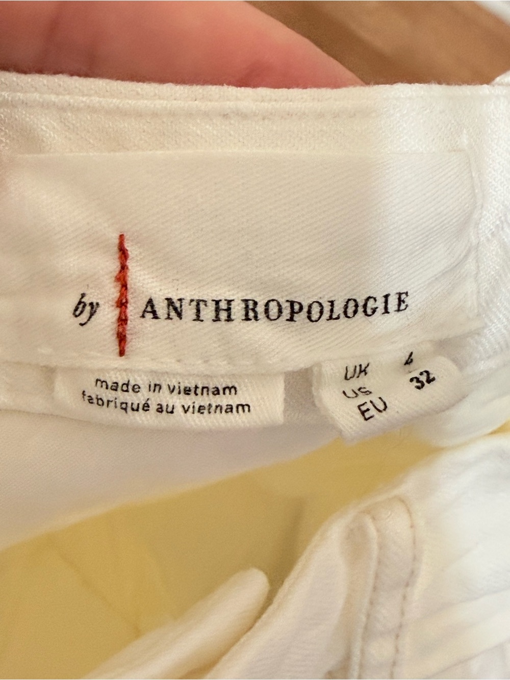 Anthropologie White Maxi A-Line Skirt size 0 pockets - Picture 5 of 5